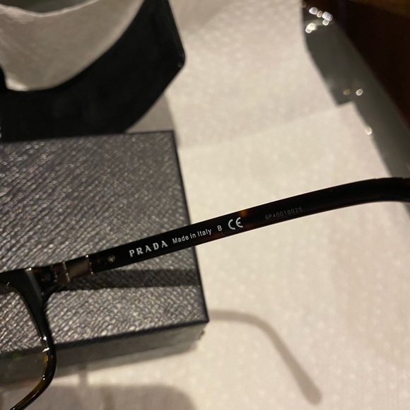 PRADA TORTOISE EYEGLASSES/ OPTICAL FRAMES BRAND NEW MADE IN ITALY - Picture 15 of 15